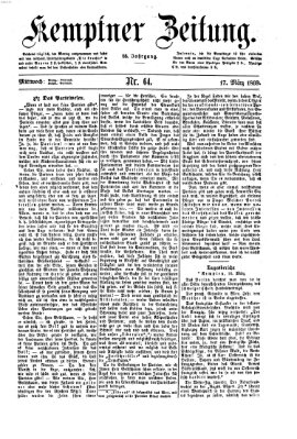 Kemptner Zeitung Mittwoch 17. März 1869