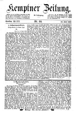 Kemptner Zeitung Samstag 12. Juni 1869