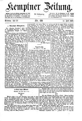 Kemptner Zeitung Sonntag 11. Juli 1869