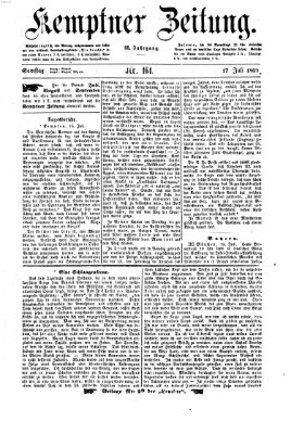 Kemptner Zeitung Samstag 17. Juli 1869