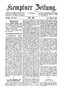 Kemptner Zeitung Dienstag 26. Oktober 1869