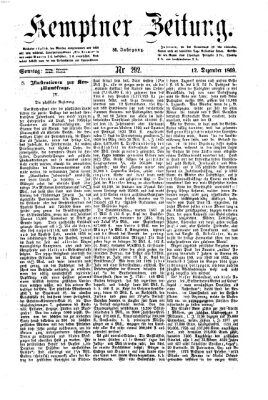 Kemptner Zeitung Sonntag 12. Dezember 1869