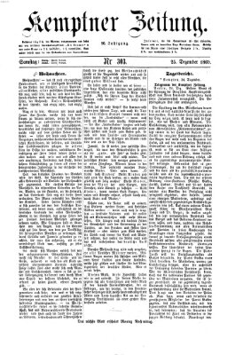 Kemptner Zeitung Samstag 25. Dezember 1869