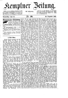 Kemptner Zeitung Donnerstag 30. Dezember 1869