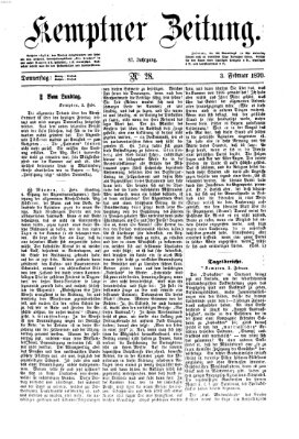 Kemptner Zeitung Donnerstag 3. Februar 1870