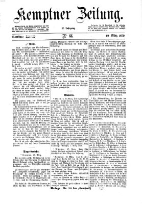Kemptner Zeitung Samstag 19. März 1870