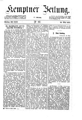 Kemptner Zeitung Freitag 20. Mai 1870