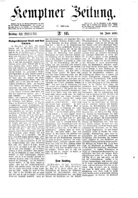 Kemptner Zeitung Freitag 24. Juni 1870
