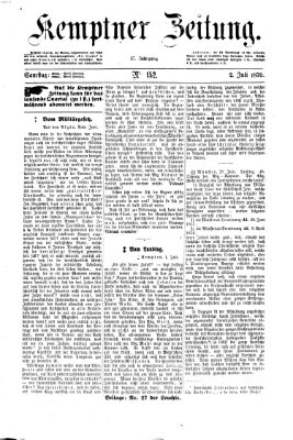 Kemptner Zeitung Samstag 2. Juli 1870