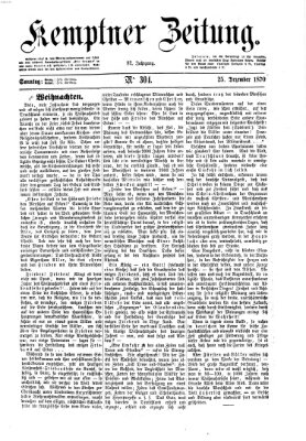 Kemptner Zeitung Sonntag 25. Dezember 1870