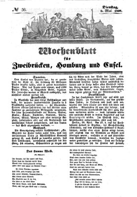 Wochenblatt für Zweibrücken, Homburg und Cusel (Zweibrücker Wochenblatt) Dienstag 9. Mai 1837