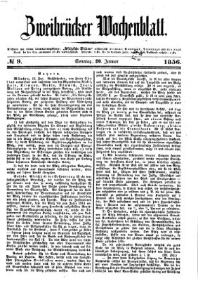Zweibrücker Wochenblatt Sonntag 20. Januar 1856
