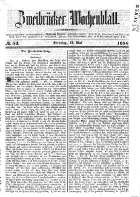 Zweibrücker Wochenblatt Dienstag 13. Mai 1856
