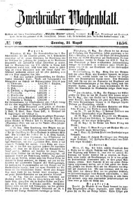 Zweibrücker Wochenblatt Sonntag 24. August 1856