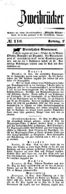 Zweibrücker Wochenblatt Sonntag 27. September 1857