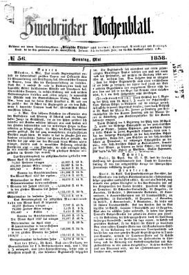 Zweibrücker Wochenblatt Sonntag 9. Mai 1858