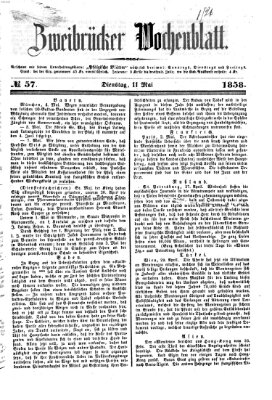 Zweibrücker Wochenblatt Dienstag 11. Mai 1858