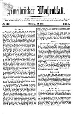 Zweibrücker Wochenblatt Sonntag 23. Mai 1858