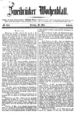 Zweibrücker Wochenblatt Freitag 28. Mai 1858