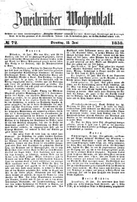 Zweibrücker Wochenblatt Dienstag 15. Juni 1858