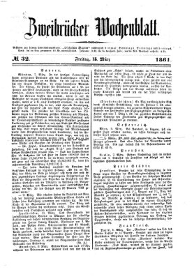 Zweibrücker Wochenblatt Freitag 15. März 1861