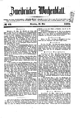 Zweibrücker Wochenblatt Sonntag 25. Mai 1862