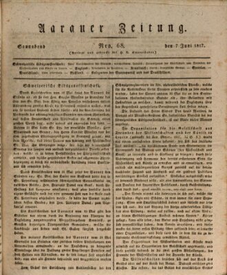 Aarauer Zeitung Samstag 7. Juni 1817