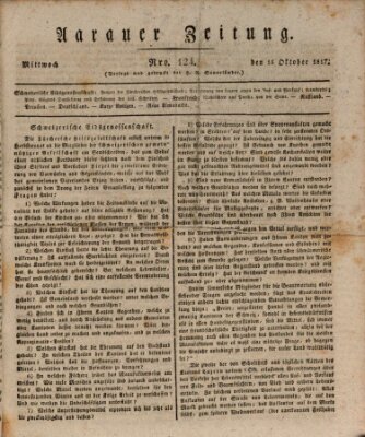 Aarauer Zeitung Mittwoch 15. Oktober 1817