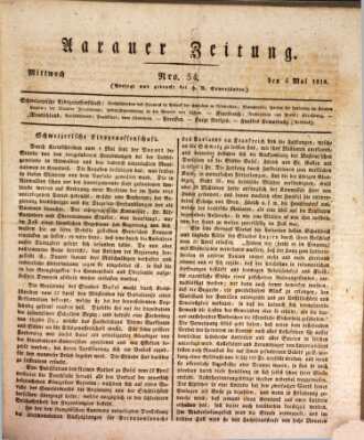 Aarauer Zeitung Mittwoch 6. Mai 1818