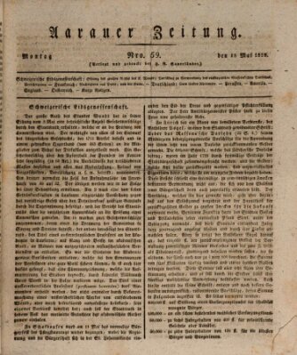 Aarauer Zeitung Montag 18. Mai 1818