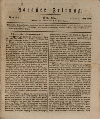 Aarauer Zeitung Montag 12. Oktober 1818