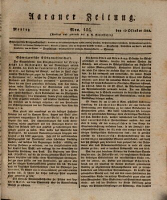 Aarauer Zeitung Montag 19. Oktober 1818