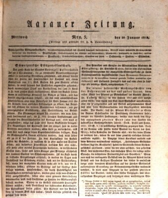 Aarauer Zeitung Mittwoch 20. Januar 1819