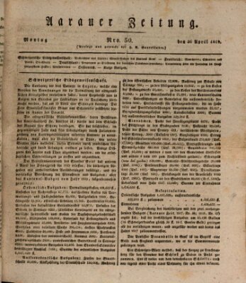 Aarauer Zeitung Montag 26. April 1819