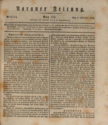 Aarauer Zeitung Montag 11. Oktober 1819