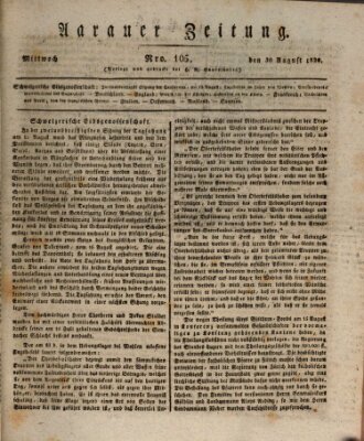 Aarauer Zeitung Mittwoch 30. August 1820