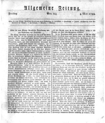 Allgemeine Zeitung Freitag 3. Mai 1799