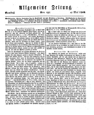 Allgemeine Zeitung Samstag 17. Mai 1800