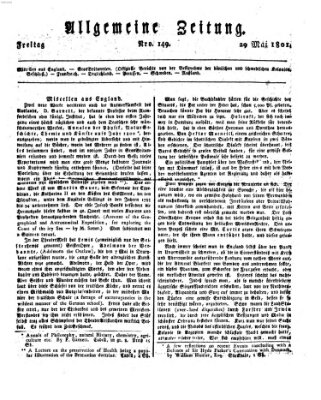 Allgemeine Zeitung Freitag 29. Mai 1801