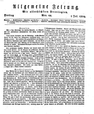 Allgemeine Zeitung Freitag 7. Juli 1809