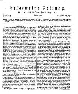 Allgemeine Zeitung Freitag 14. Juli 1809