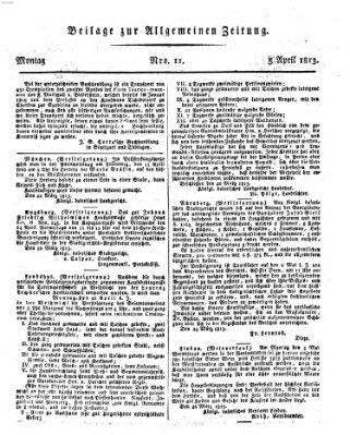 Allgemeine Zeitung Montag 5. April 1813