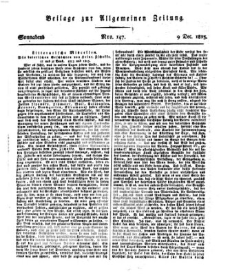 Allgemeine Zeitung Samstag 9. Dezember 1815