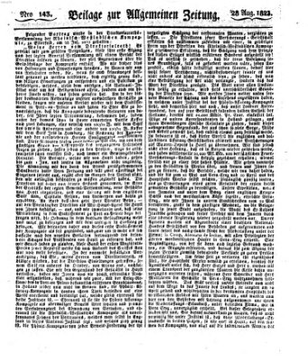 Allgemeine Zeitung Donnerstag 28. August 1823