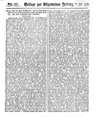 Allgemeine Zeitung Samstag 31. Juli 1824