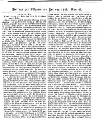 Allgemeine Zeitung Samstag 26. März 1825