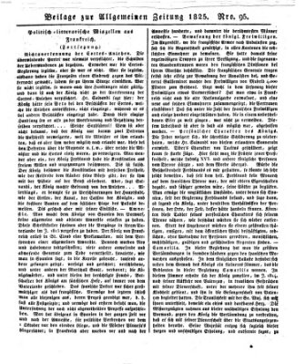 Allgemeine Zeitung Dienstag 5. April 1825