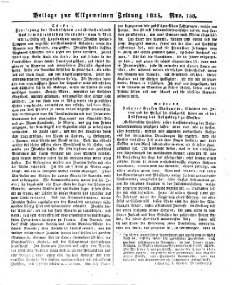 Allgemeine Zeitung Dienstag 7. Juni 1825