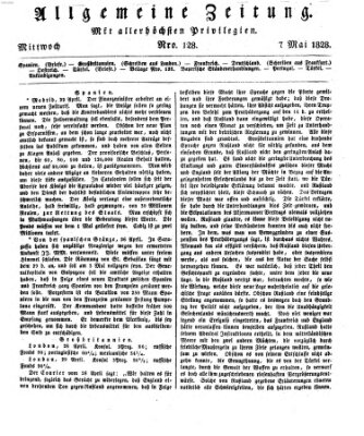 Allgemeine Zeitung Mittwoch 7. Mai 1828