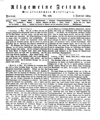 Allgemeine Zeitung Freitag 5. Juni 1829